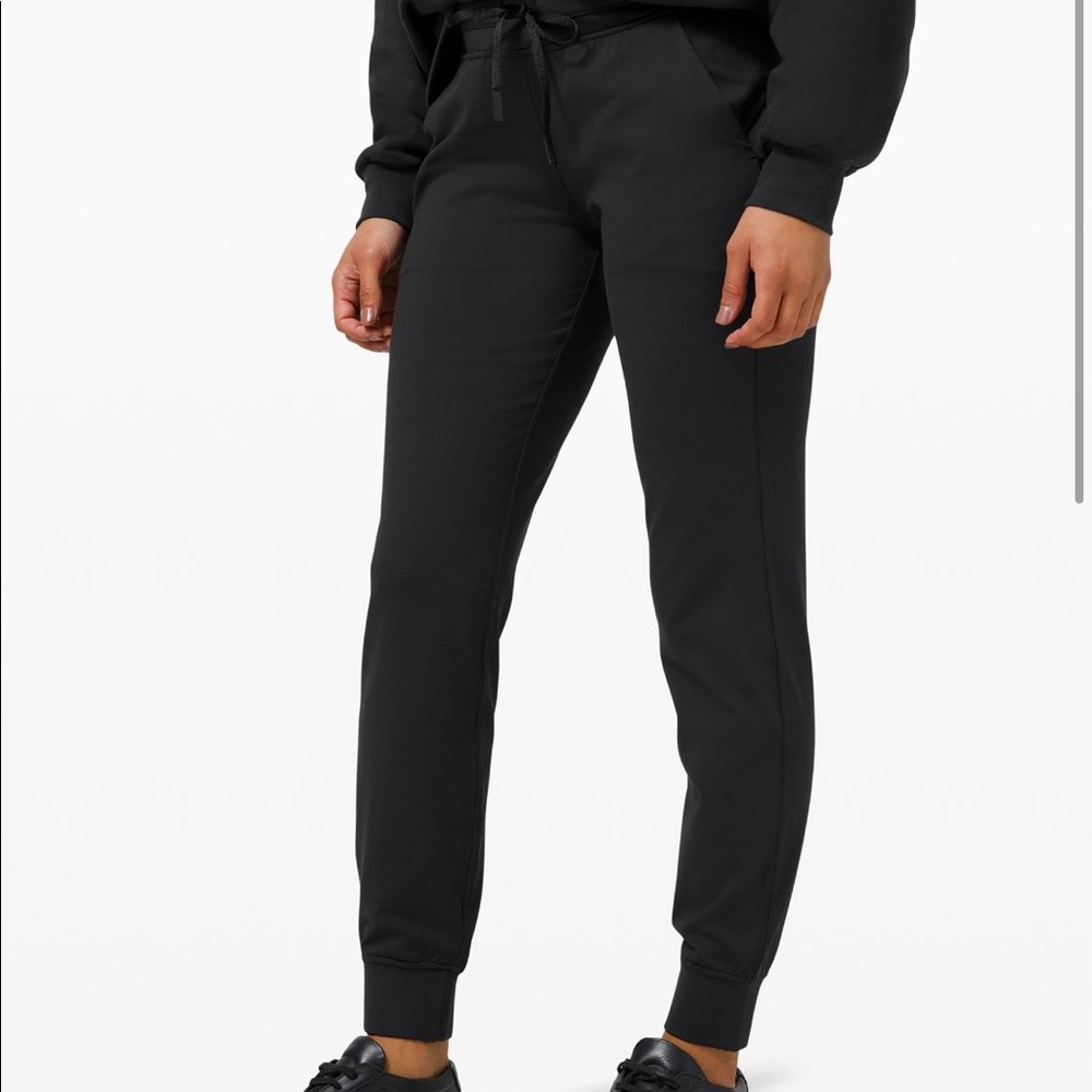 lululemon athletica Black Slim Track Joggers